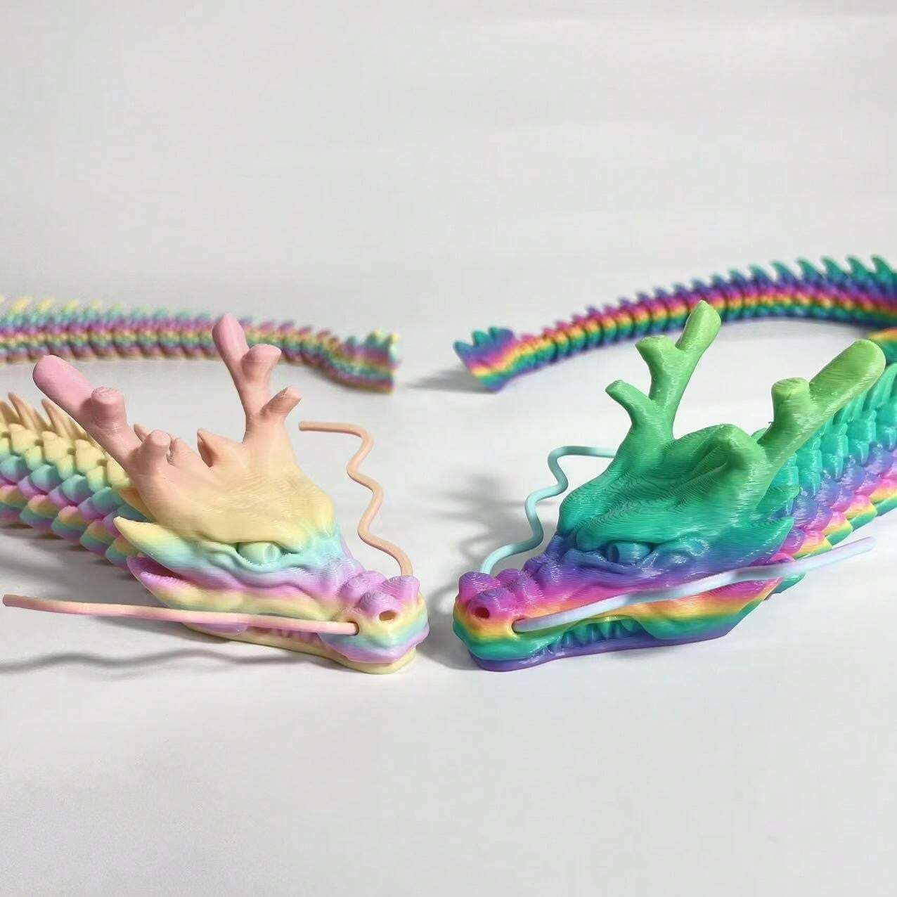 23.6inch / 60cm Large 3D Printed Dragon Model, Flying Dragon Decor ...
