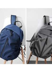 Unisex Waterproof Rugged Notebook Backpack [001] - 藍色 - 查看 3