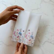 20 piezas de papel vegetal con diseños de flores y mariposas apropiados para invitaciones de boda de 5 x 7 - Rosa - Ver 2
