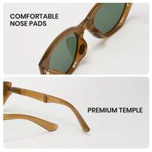 Cyxus Folding Polarized Sunglasses Cat Eye Men Women Easy To Carry Foldable Sunglasses UV400 Protection