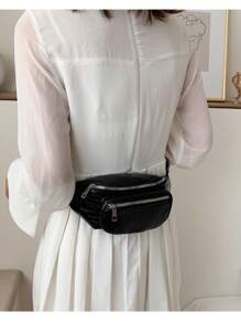 Women's Casual Fashion Fanny Pack Matches Everything Cod 6049 - 黑色 - 查看 4