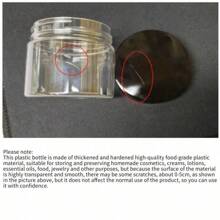 12Pcs Plastic Jars With Lids, 4OZ Slime Containers Empty Clear Plastic Jars Refillable Plastic Cosmetic Containers With Screw On Lids For Kitchen Use Lotions & Beauty Products - Transparent + Black Lid - View 12