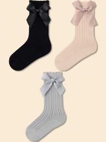 3双/1双儿童连裤袜新生儿春秋宝宝连体袜打底裤女童连裤袜蝴蝶 - 彩色 - 查看 13