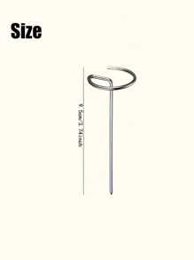 不锈钢烧烤串，10 根不锈钢空气炸锅串，垂直烤肉串，用于烧烤，烧烤烤架，空气炸锅烤肉串针，户外烧烤工具 - 不含燧石或镁棒 - 彩色 - 查看 8