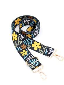 1 件复古宽肩带，可调节斜挎包肩带替换配件，适合女士手提包，情人节最佳礼物 - 黑色 - 查看 5