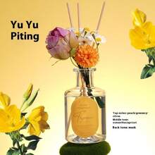 1 件装 100 毫升花香蜡烛礼盒，无焰香薰，适用于婚礼派对、卧室、客厅、家居装饰和除臭剂 - 花果香 - 查看 6