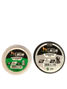 Kit 2 Pressure Pellets 4.5 Mm Hammer And Strong - Lobo - 強力/錘子 - 查看 1