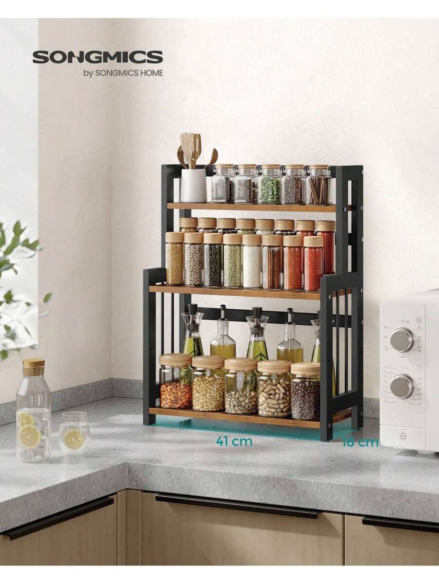 SONGMICS Spice Racks - Brown - View 1