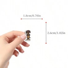 500 张腊肠犬贴纸卷装 | 乙烯基美学贴纸，适用于剪贴簿、日记本、笔记本电脑、保险杠、滑板、水瓶、电脑、手机、卡通、安全帽、汽车贴纸 - 彩色 - 查看 2