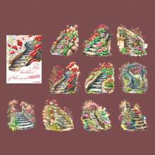 have a good day 10 miếng/gói Miếng dán trang trí cảnh quan cầu thang, Miếng dán thẩm mỹ sáng tạo, Vật liệu thủ công DIY, Quà tặng ngày lễ, Đồ dùng học tập làm sổ lưu niệm cá nhân hóa - Nhiều màu - Xem 16