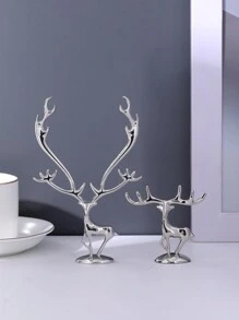 2 đồ trang trí hình con nai bằng sắt, dùng để trang trí nhà cửa, phòng khách, phòng ngủ, phòng học, tiệc cưới, trang trí không khí ngày lễ, ngày lễ tình nhân, quà cưới, quà tặng ngày lễ tốt nhất, trang trí giá trưng bày - Bạc - Xem 13
