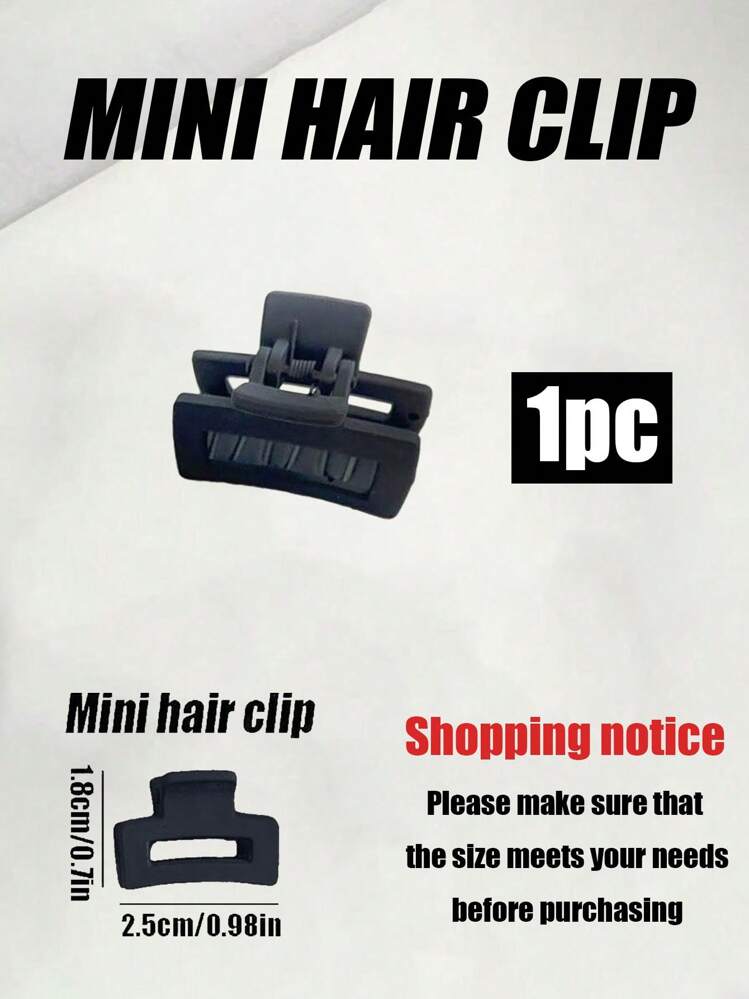 1 套纯色休闲发夹 - 4 件/1 包简约风格发型工具，轻松发夹，3D 爪发夹，适合日常、校园、约会、度假、旅行配饰、休闲发饰 - 彩色 - 查看 11