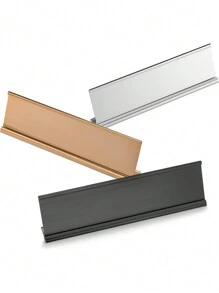 Personalized Desk Name Plates - Customize Office Wall Or Desk Name Plates With Aluminum Holder With Two Lines Of Laser Engraved Text, 2" X 8" Gifts Birthday Graduation - Multicolor - View 7