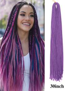 Micro Braids Hair Extensions Long Micro 3X Pre-Looped Synthetic Zizi Braids  24 Inch 100g/Pack Color Thin Small Box Braid Crochet Twisted Hair Synthetic Kanekalon Braiding Hair Extension