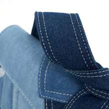 Women's Wallet Fashion Cute Women's Puni Bag With Long Bag Strap Cowboy Top Handbag Fashion Cowboy Patch Crossbody - 藍色 - 查看 6