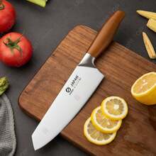 Professional Japanese Kitchen Knives Santoku Knife Stainless Steel Fish Fillet Slicing Meat Cleaver Chef Knife Cooking Tools - Brown - View 2