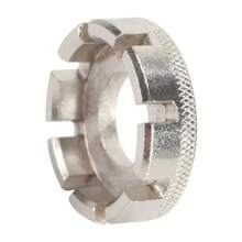 1 件装 8 爪铬钼钢山地自行车辐条扳手车轮修整工具套装 - 銀色 - 查看 7