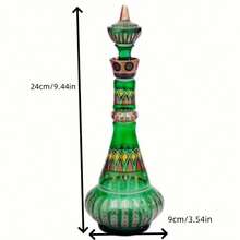 1 个装饰树脂瓶 - 艺术圆形家居花瓶，适合客厅和办公桌展示，无需电源，“我梦见珍妮的瓶子”最佳礼物 Rama 装饰 - 綠色 - 查看 3