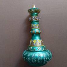 1 个装饰树脂瓶 - 艺术圆形家居花瓶，适合客厅和办公桌展示，无需电源，“我梦见珍妮的瓶子”最佳礼物 Rama 装饰 - 綠色 - 查看 4