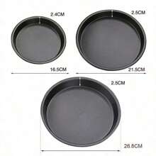 Non-Stick Carbon Steel Pizza Pan Oven Baking Trays Mold Microwave Cake Pan Dish Mould Patisserie Tarte Pie Sapan Tools