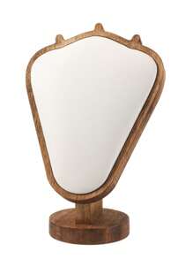 1 pieza Nuevo estante de joyería de nogal, exhibidor de joyas, collares y pendientes, estante de joyería con textura de modelo de retrato de alta gama, disponible en varios colores, ideal para viajes y ambiente fresco - Multicolor - Ver 15