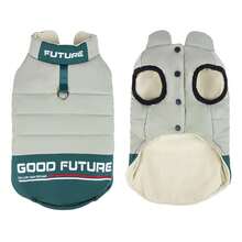 适合小型犬男孩女孩的狗背心冬季外套，可调节保暖狗夹克，内置安全带的小狗外套，适合狗狗的羊毛冬季背心，适合小型犬的寒冷天气狗外套 - 彩色 - 查看 28