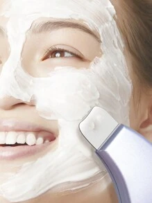 BIGBEAK 1 件全新升级手动不锈钢和塑料面部清洁刮刀，带硅胶盖，清洁，硅胶面膜刷和黑头清洁，多功能，金属提取工具，用于黑头、白头、面部清洁铲化妆配件家用方便面部护肤工具鼻脸工具，适用于女士男士卸妆面膜铲面膜工具紫色 - 淡紫色 - 查看 11