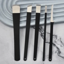 5 件套不锈钢嵌甲工具套装、修脚护理套装（用于去除硬皮老茧）、修脚刀套装、嵌甲去除套装、修脚老茧剃须刀工具、专业脚刮刀 - 彩色 - 查看 5