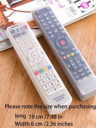1pc Remote Control Protective Cover For Home Use - Universal Silicone Protector For Tv And Air Conditioner Remotes - Waterproof And Dustproof (Multicolor) For School,Office,Household,Travel,Bag,Organizer,Storage