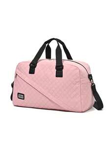 1 Túi du lịch nhẹ có ngăn đựng giày. Túi du lịch sức chứa lớn có dây đeo có thể điều chỉnh. Túi xách đi công tác có thiết kế dây đeo hành lý. Túi thể thao tối giản. Túi đựng đồ chắc chắn. Dành cho cửa hàng ngày lễ. Dành cho hoạt động ngoài trời, cho mùa thu và mùa đông. - Hồng - Xem 4