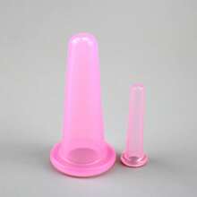 2 piezas de dispositivo de ventosas de silicona para el cuidado facial y de los ojos, elevación de la piel, masaje de mantenimiento. Material de confianza. Diseño compacto, fácil de transportar