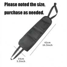 牛津布汽车座椅侧挂储物袋 - 黑色 - 查看 4