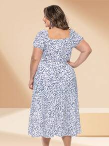 Vestido Plus Size em Malha Crepe com Caimento Elegante – Conforto e Estilo para Todas as Ocasiões - Multicolorido - Visão 2
