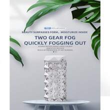 1pc水晶加湿器家用卧室七彩氛围灯办公室桌面便携式车载喷雾流行灯照片玫瑰氛围灯卧室简约水晶创意玫瑰加湿器 - 彩色 - 查看 12