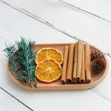 5pcs/Pack Or 10pcs/Pack Grapefruit Dried Fruit Slices, Yellow Color Decor - For Indoor Home Wall Hangings, Christmas Party Decorations, Table Settings, Bar & Restaurant Cocktail Glass Garnish