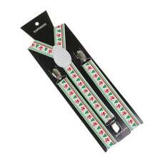 1pc Classic Solid Color 2.5cm Wide Y-Back Suspender Strap With Anti-Slip Adjustable Elastic Band & 3 Clips, For Men & Women's Wedding, Festivals, Cosplay, Street Dancing, Stage Performance, Parties, Halloween, Christmas, Magic Show, Graduation