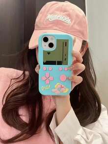 游戏新款创意卡通 3D 硅胶可爱猪设计手机壳，兼容 Iphone 13/14/15/16 Pro Max，个性化全覆盖防摔手机保护套 - 彩色 - 查看 1