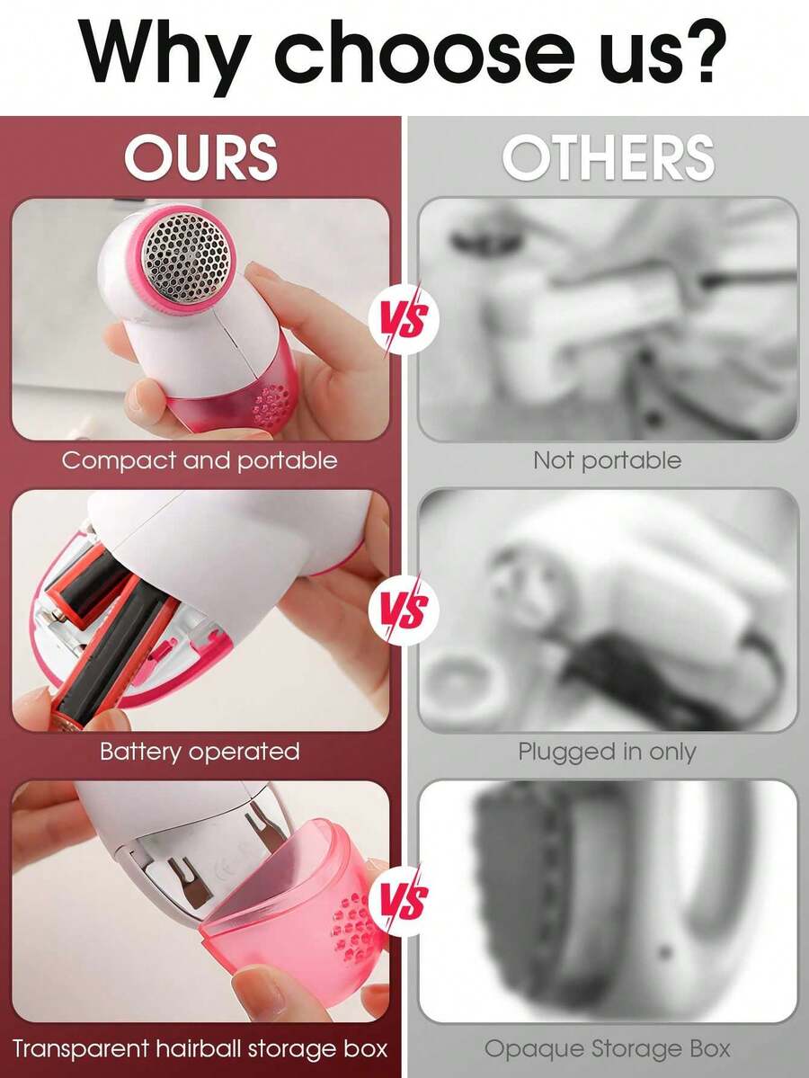 Fabric Sweater Fuzz Pills Shaver Electric Clothing Lint Pills Removers Random Color Clothes Fluff Pellets Cut Machine Portable - Multicolor - View 1