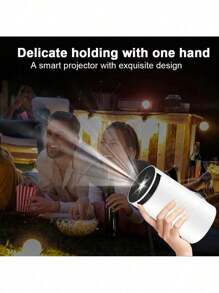 Portable Wi-Fi Projector Launch With Android Smart Cinema Hy300 4k HD - Xem 3