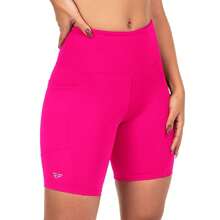 Shorts With Pocket For Running, Walking, Gym, Women's Compression - Tropical Pink - View 2