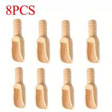 4/8件套迷你木勺，浴盐勺，糖勺，咖啡勺，茶匙，多功能烹饪用具，轻便多用途厨房工具 - 彩色 - 查看 12