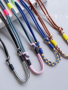 手工编织可调节挂绳带 - 耐用、防丢失、配有快速释放扣，适合电子产品和日常使用 - 彩色 - 查看 2