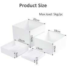 Buffet Risers, Acrylic Food Riser Cupcake Stand Risers Food Display Stands For Buffet Table Party Dessert, Keep Neat And Elegant - White - View 2