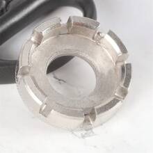 1 件装 8 爪铬钼钢山地自行车辐条扳手车轮修整工具套装 - 銀色 - 查看 3