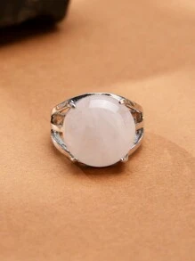 1pc Natural Crystal & Stone Open Ring, Suitable For Daily Wear By Men And Women - Multicolor - View 20