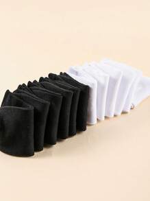 12 đôi tất đi thuyền đơn sắc thường ngày cho trẻ em - Nhiều màu - Xem 6