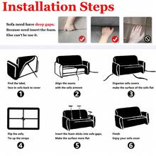 1 Vỏ bọc ghế sofa co giãn có thể kéo dài kèm vỏ gối - Phong cách-SC - Xem 3