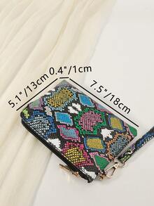 蛇纹、亮片、奢华、闪亮晚装包、晚餐包 迷人、优雅、精致、安静奢华极简主义方形包 水钻 适合派对女孩、女士、新娘 适合派对、婚礼、舞会、晚餐/宴会、 - 彩色 - 查看 6