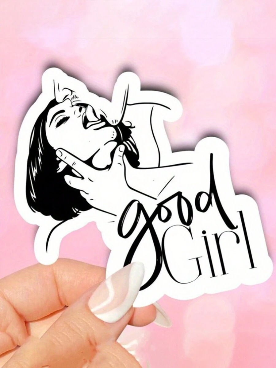 Good Girl Vinyl Stickers For Laptops Or Water Bottles, Gifts For Book Lovers Or Smut Readers, Kindle Case Decorations Or Accessories For Her For Laptop, Car, Luggage, Skateboard & More - Perfect For Teens, Adults, Creative Decor & Gifting Back To School - 1pc - View 1