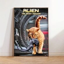 FajerminArt 1 张《异形：短版猫》海报，适用于客厅和卧室装饰，无框架 - 彩色 - 查看 3